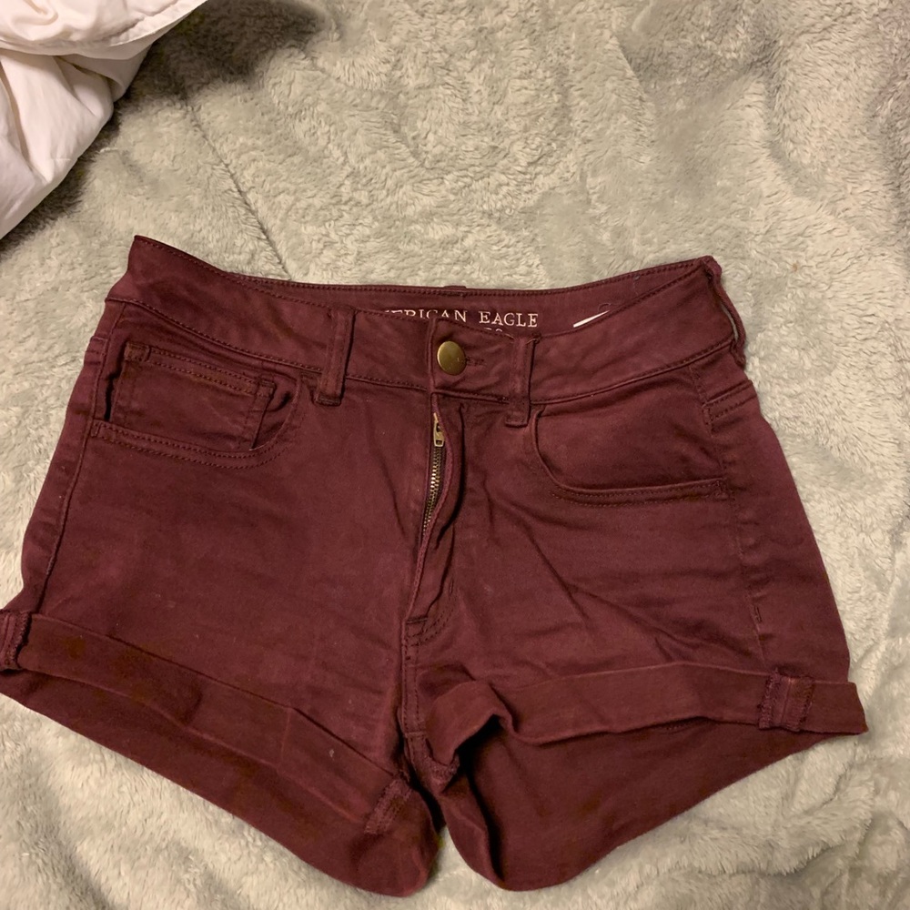 american eagle marron shorts